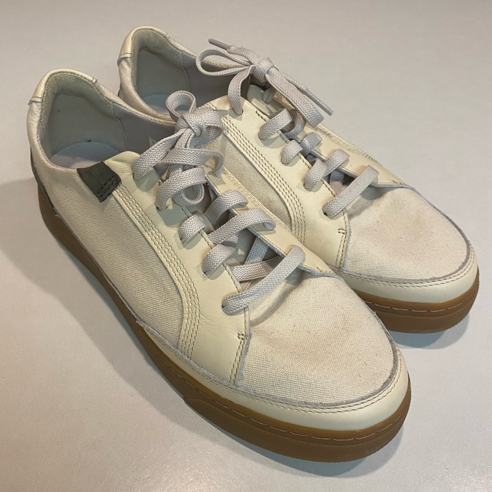 TIMBERLAND ATLANTA GREEN EK+ LOW LACE UP CANVAS RUBBER SNEAKER WOMENS SZ 10 - Picture 3 of 13